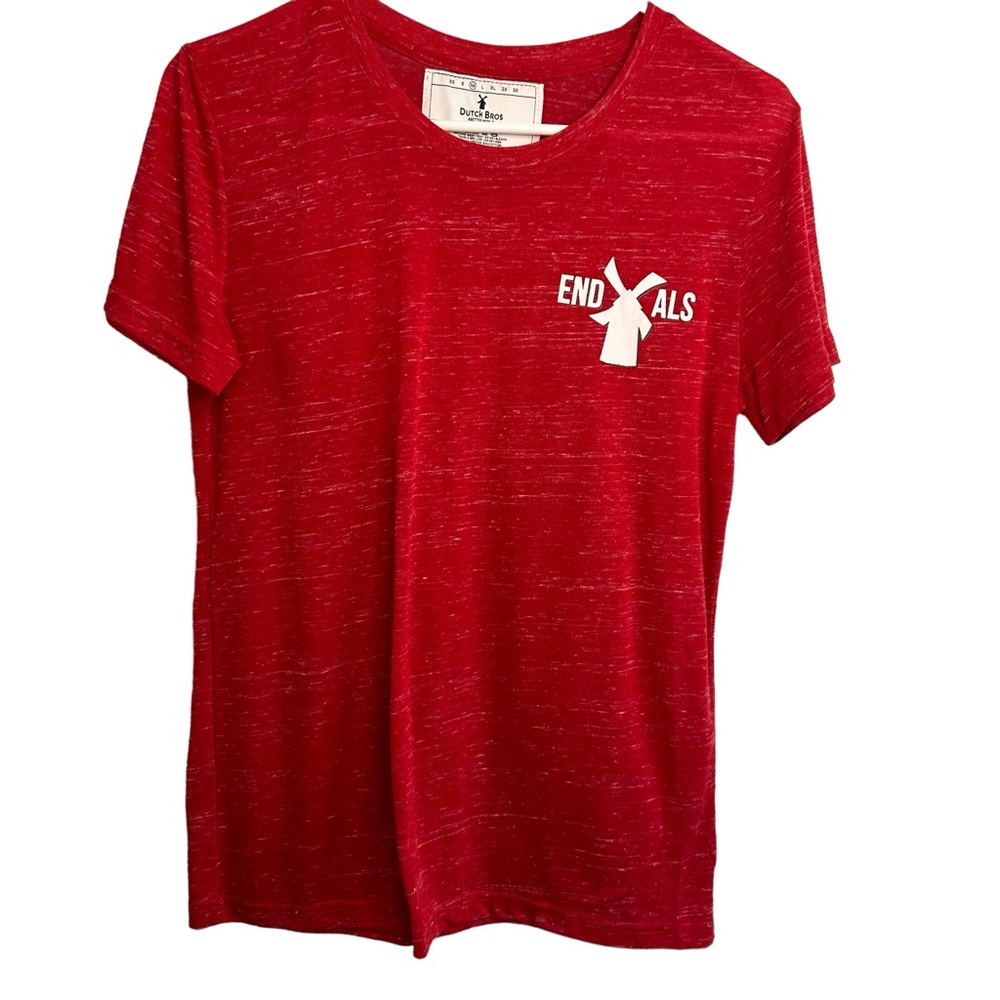 Unisex Dutch Bros ‘Drink One For Dane’ Limited Edition Maroon Red SMALL+MEDIUM